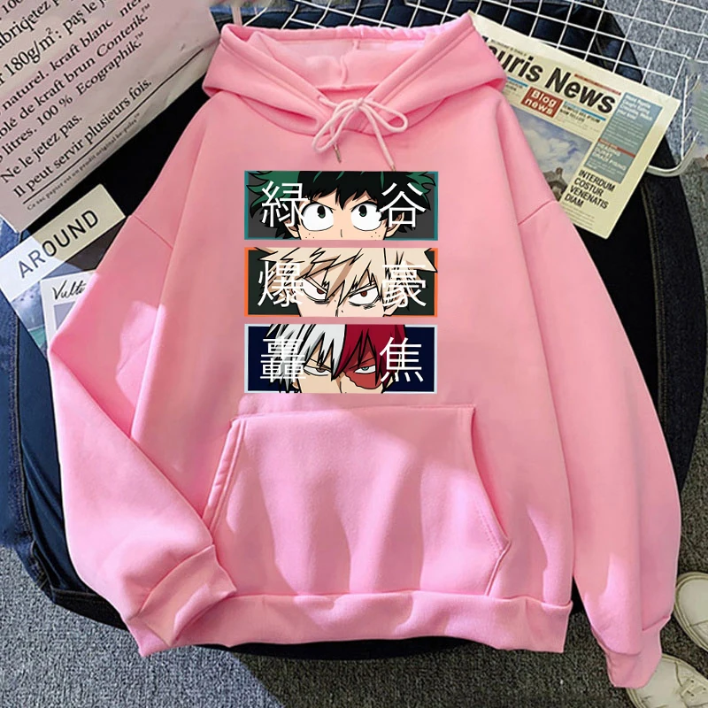 My Hero Academia Autumn Winter Fashion Long-Sleeved Sweater Anime Deku Bakugou Katsuki Todoroki Shoto Outdoor Sports Hoodie - Image 2
